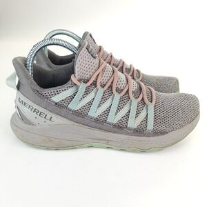 MERRELL Bravada Edge Trail Shoes Womens 9.5 Blue Gray Walking Hiking Lightweight